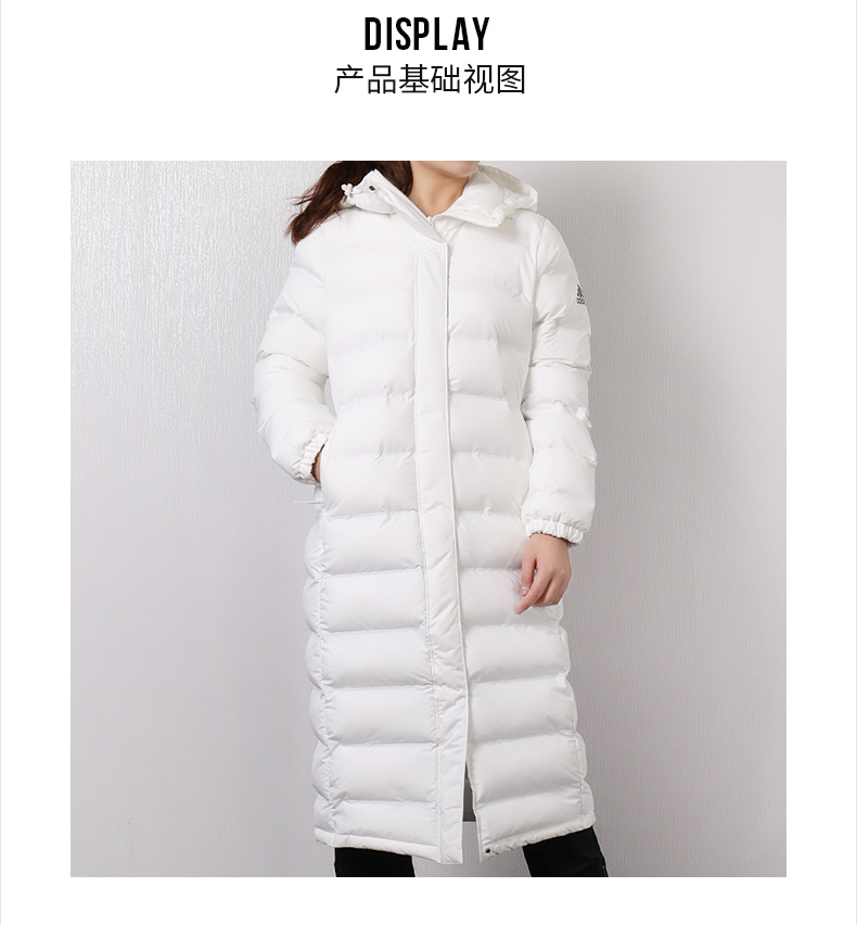 Bộ đồ cotton dài trùm đầu của Adidas 2018 mùa đông mới thường mặc đồ thể thao ngoài trời ấm áp CY8647 áo phao nam cổ lông