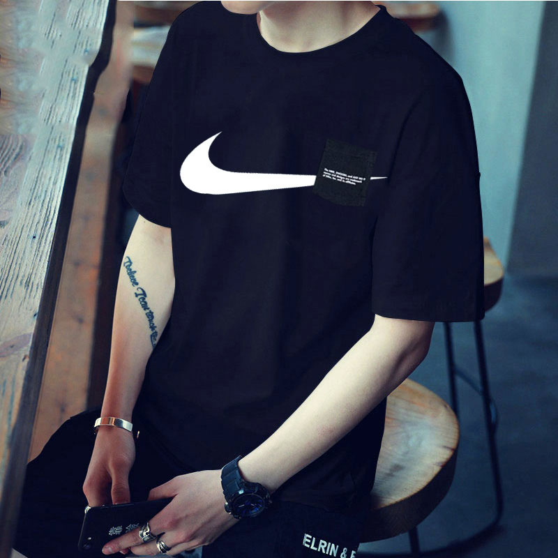 Nike Short Sleeve Male 2022 Summer New Fracture Clothes Loose Half Sleeve Cotton Men T-shirt DJ6297