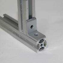 Spot industrial aluminum profile 20 right angle parts 2020 vertical connection parts 2 holes vertical connection angle aluminum