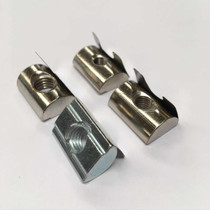 Shrapnel nut M6 M8 industrial aluminum profile 40 series rear type nut M6 M8 mask machine nut