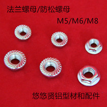 Aluminum profile fittings fitting nut T bolt matching nut m8 flanged nut galvanized nickel plated side 13