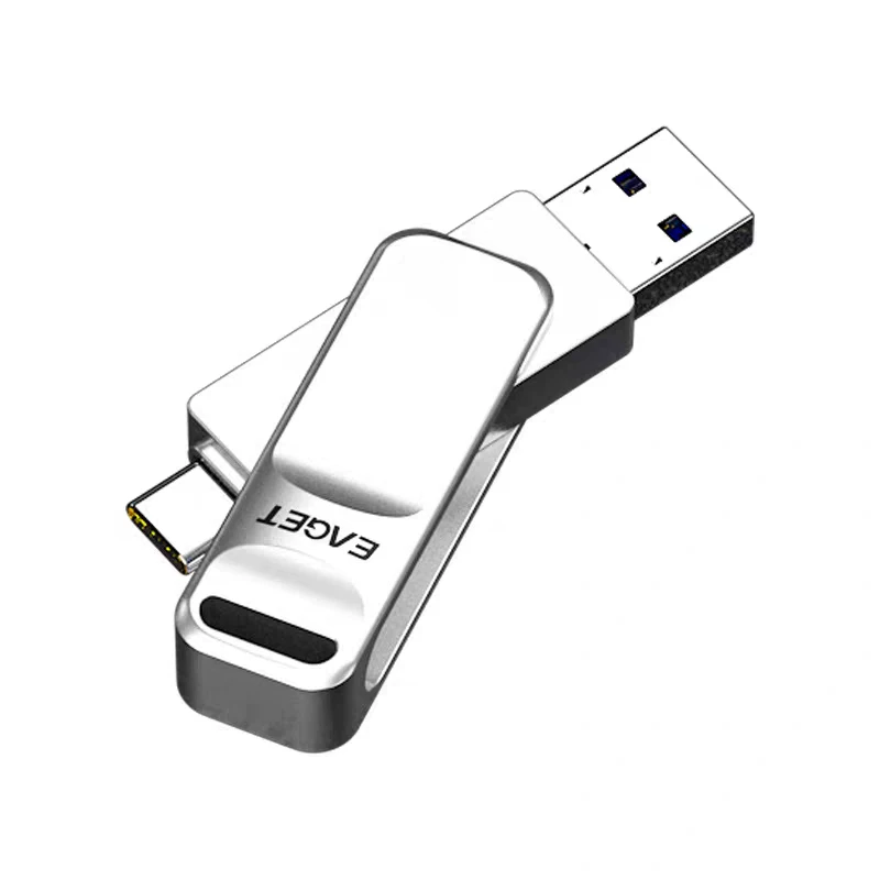 OTG для мобильного телефона Yijie U-диск CF20 двойной интерфейс Type-C компьютер USB3.2 двойного использования вращающийся металлический 64Г