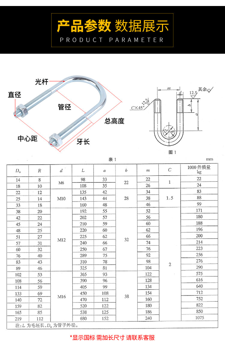 u型管卡的规格和型号,u型抱箍的规格型号,u型管卡规格(第11页)_大山谷图库