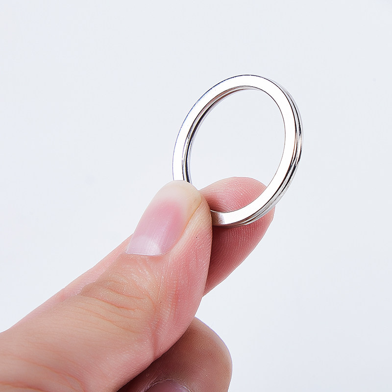 10 20 50pcs Keychain Keychain Iron ring Keychain Round flat curtain ring Circle with key ring