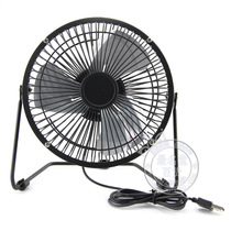 High quality 4 inch 6 inch small fan aluminum leaf pure metal 360 degrees rotating USB fan Mini USB electric fan