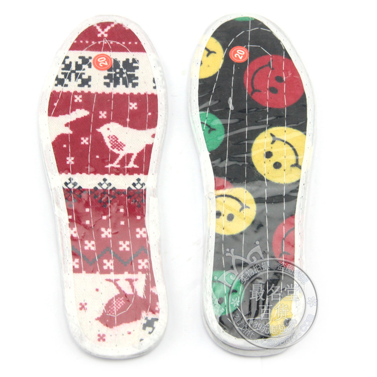 1 double kid insole children's student insole pure cotton fabric insole Sox bottom sock cushion footbed independent packaging