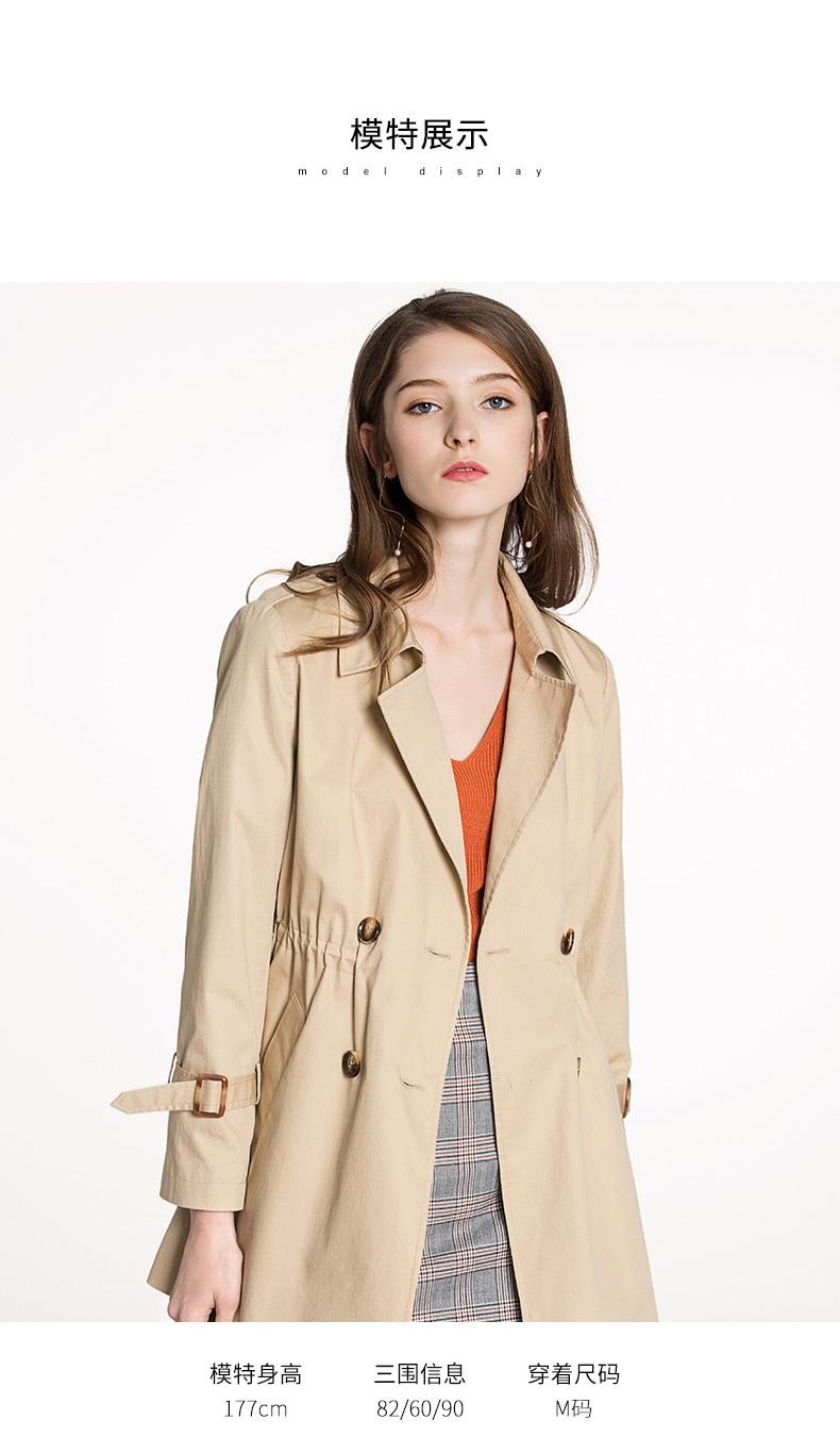 Trench pour femme en Coton - Ref 3228330 Image 14