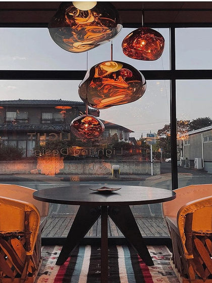 High-Brightness Led Staircase Lava Chandelier, Large Villa Loft Duplex Living Room Long-Line Chandelier, Dining Room Bar Counter Lamp