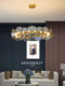 French Light Luxury Living Room Chandelier, Cream Style Dining Room Bedroom Retro Crystal Lamp, Warm and Romantic Dining Room Study Lighting Fixtures
