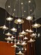Nordic Creative Ceramic Roll Paper Chandelier Modern Villa Living Room Hotel Morning Glory Decoration Staircase Designer Lighting