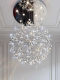 Living room chandelier 2026 new ball crystal flower chandelier light luxury high-end restaurant lamp villa living room main lamp