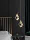 Light Luxury and High-End Bedroom Bedside Meteorite Crystal Chandelier, Creative Entrance Hallway, Staircase Long Chandelier