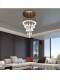 Internet-Famous Small Waist Chandelier, Staircase Chandelier, Villa Rotating Light Luxury Lighting, Duplex Floor Living Room Lamp, High-End Crystal Lamp