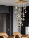 Light Luxury and High-End Bedroom Bedside Meteorite Crystal Chandelier, Creative Entrance Hallway, Staircase Long Chandelier