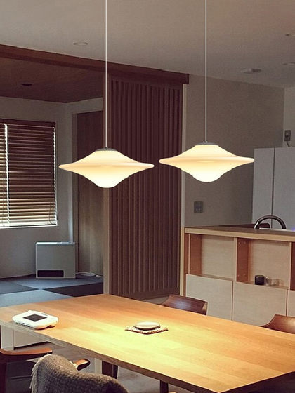 Minimalist Living Room Chandelier, Modern Simple Designer Cream-Style Lighting, Ufo Dining Room Master Bedroom Lamp, Smart Voice Control