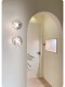 Nordic Golden Light Luxury Hallway Lamp, Modern Minimalist Internet-Famous Personalized Creative Corridor Balcony Entrance Crystal Lamp