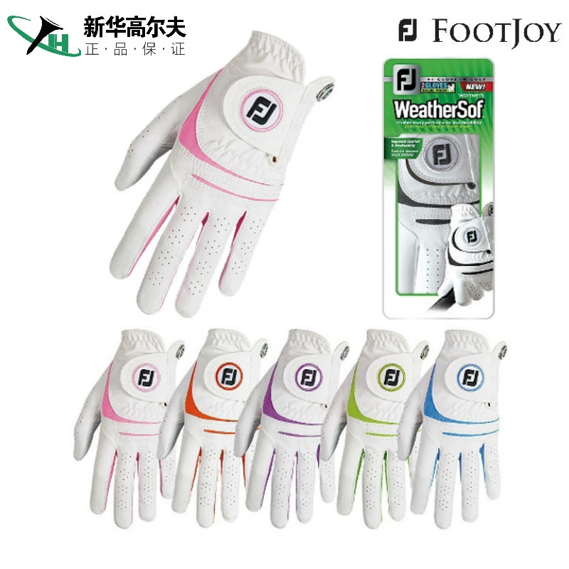 FJ Găng tay Golf Footjoy weathersof Găng tay Nữ Da cừu - Golf