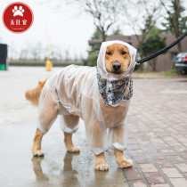 Golden Mullabrador Transparent Raincoat Pet Pooch Full Bag Big Dog Side Shepherd Chic Bully Dog dog German Shepherd