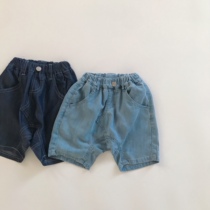 Children Ice Silk Jeans Boy Girl girl Summer 50% Pants Baby 100 Hitch Kiddie Skinny Jeans Kharen Pants