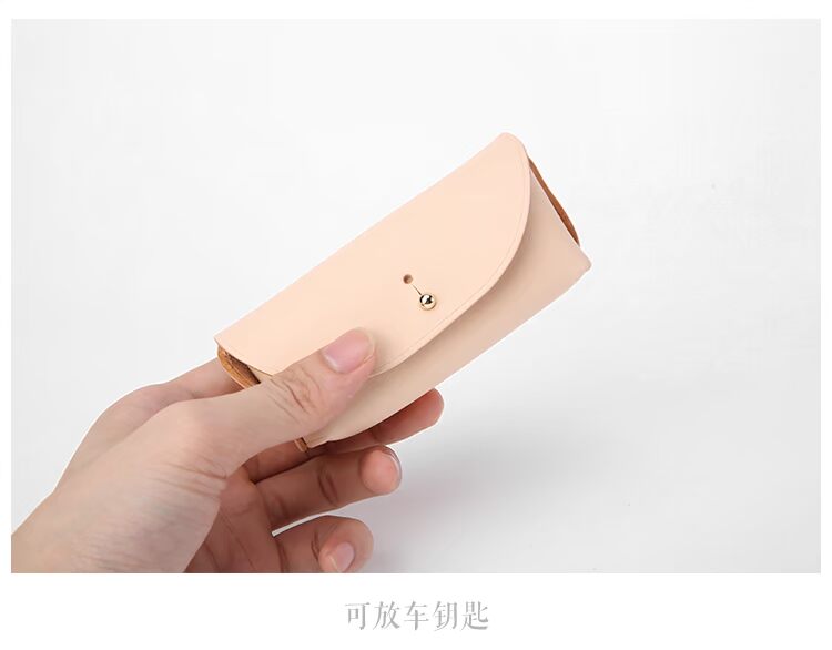 RCLAB gạch da túi chìa khóa ví nhỏ thực vật da rám nắng bằng tay túi chìa khóa xe ví đựng chìa khóa nam