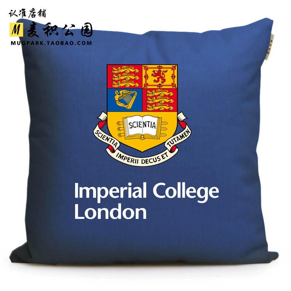 British Imperial College London Souvenir Surrounding Throw Pillow