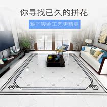Simple Chinese tile Corridor aisle living room 800 parquet floor tiles Imitation water jet throw crystal tile Carpet parquet tile
