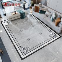 Simple European living room Corridor Dining room 800 parquet floor tiles Imitation waterjet whole body marble carpet tile floor tiles