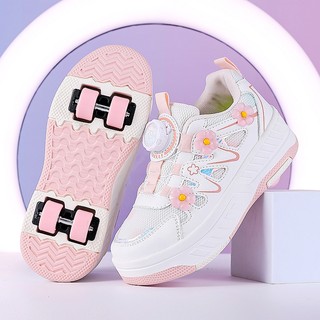 Internet celebrity heelys shoes with four wheels, detachable and walkable