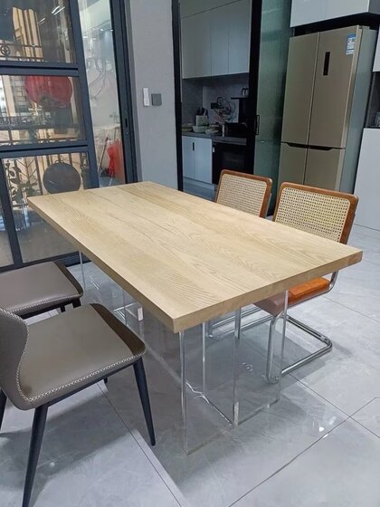 Old Elm Wood Board, Bar Counter Board, Tabletop Board, Dining Table, Tea Table, Solid Wood Table Board, Pine Wood, White Ash Wood, Whole Board, Custom-Made Solid Wood Board