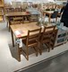 Big discount IKEA Yorkmark dining table and 4 chairs dining table and chair combination modern minimalist solid wood small apartment