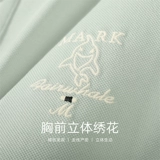 [Прохладный и приятный для кожи] Мужская футболка с короткими рукавами и вышивкой Mark Huafei, новинка лета 2025, поло с лацканами, пихта