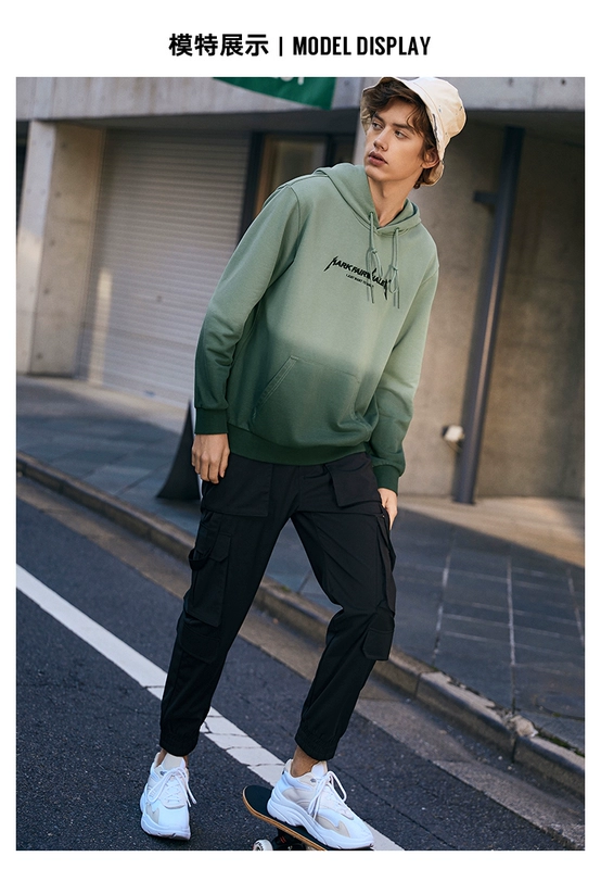 Mark Huafei 2020 xuân mới dầm chân quần yếm nam thương hiệu xu hướng Hàn Quốc quần nhiều túi giản dị - Crop Jeans
