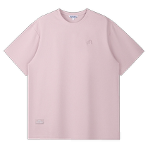 (Ice Hufferg) MacHuafie col rond court manche T-shirt Homme 2024 broderie dété Couleur pure en vrac Basse Tide