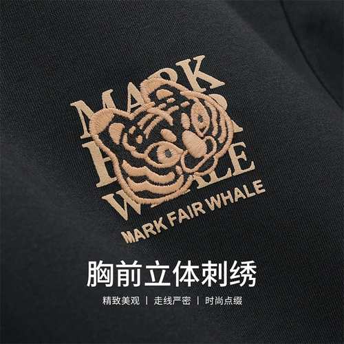 Летняя дышащая футболка с коротким рукавом, с вышивкой, оверсайз