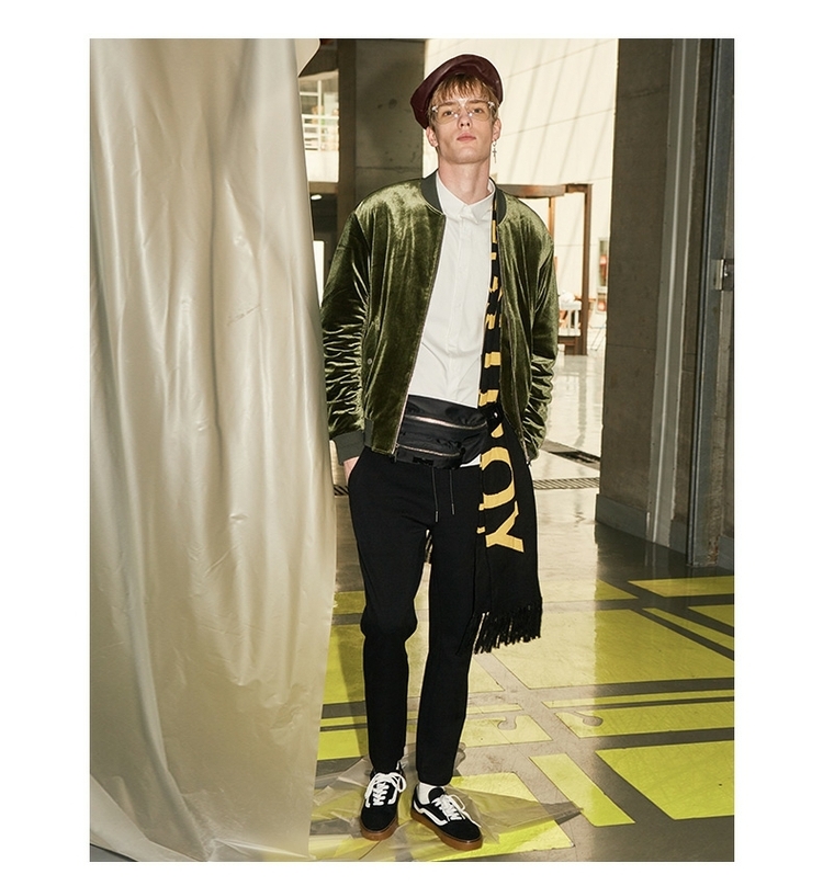 Mark Huafei cotton quần áo nam nhung mùa đông nam mỏng trẻ trung xu hướng ấm áp ngắn đẹp trai giản dị bomber jacket nam