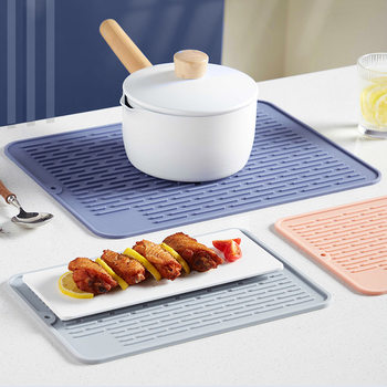 Kitchen silicone insulation pad drain pad place mat