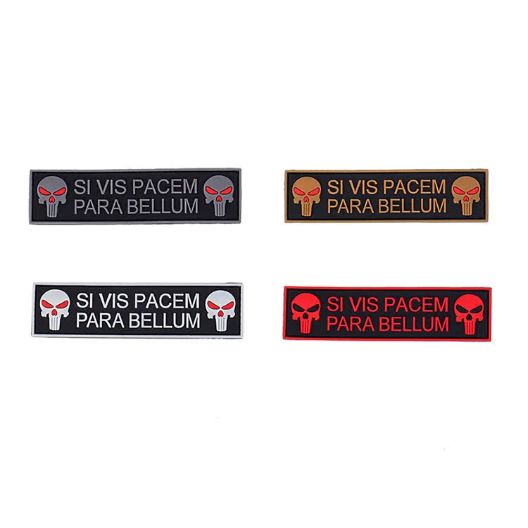 Chương chiến thuật đội chống thấm nước PVC Velcro Đội logo dán huỳnh quang logo hoạt hình chiến thuật băng đeo tay cao su chương miếng dán vá quần áo