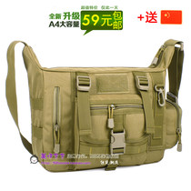 MOLLE camouflage shoulder bag crossbody bag Tactical backpack 14 inch computer bag mens and womens bags outdoor leisure bags