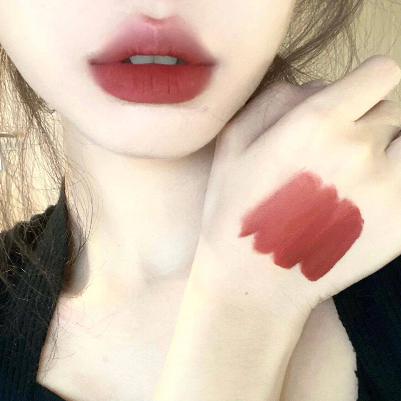 Barbella lip Lip Glazed Lipstick red Babella female niche Brand Affordable Student Matt Lip Niggio Sugar Chestnut