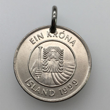 Icelandic patron saint giant original personalized coin stone