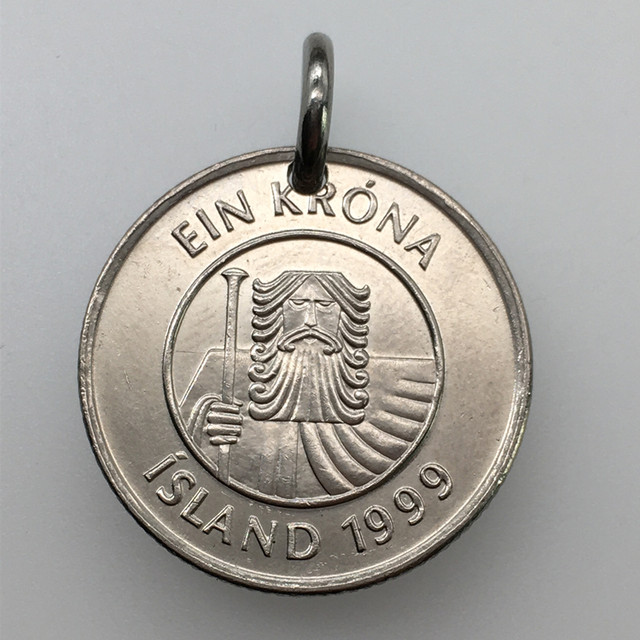 Icelandic patron saint giant original personalized coin stone