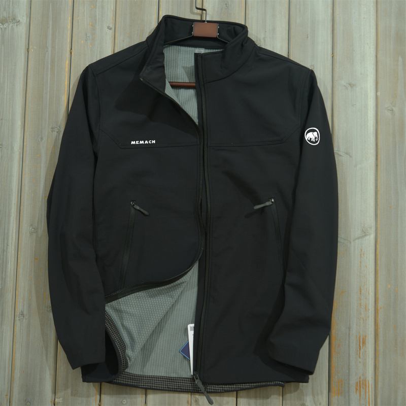 Spring New Mammoth Glacier Elephant Jacket Men's Sports Casual Outdoor Waterproof Stand-Up Collar Jacket Thin Fleece Windproof Jacket