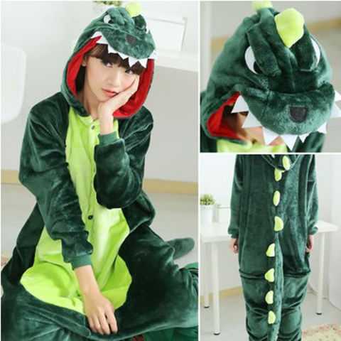 Red Dinosaur Flannel Family Matching Outfit Cartoon Magic Pajamas Colorful Unicorn Men's and Women's Performance Costumes Autumn and Winter Coral Fleece Red Dinosaur Flannel Family Matching Outfit Cartoon Magic Pajamas Colorful Unicorn Men's and Women's Performance Costumes Autumn and Winter Coral Fleece