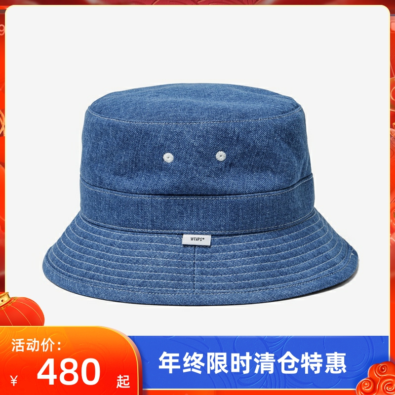 四季出品现货WTAPS BUCKET 02 HAT COTTON DENIM丹宁渔夫帽21AW-Taobao