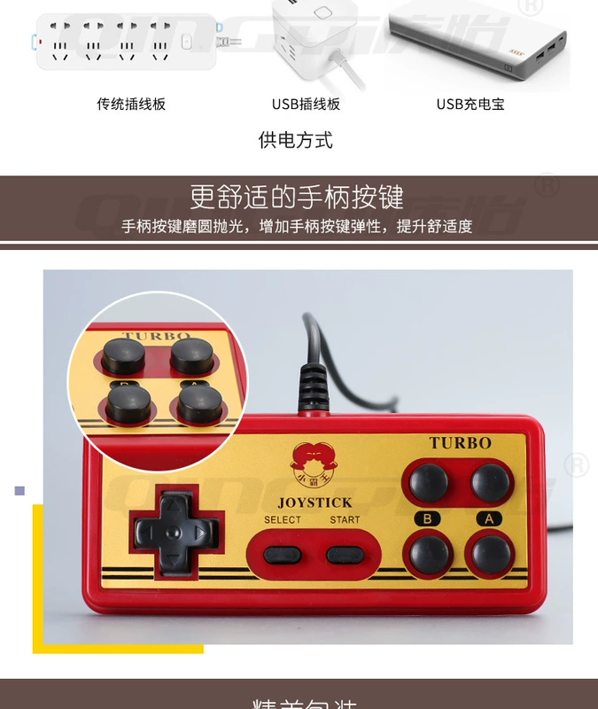 Bảng điều khiển trò chơi video gia đình Cassidy c28 FC máy màu đỏ và trắng HDMI HD 4K bộ điều khiển trò chơi Nintendo tay cầm xbox one s