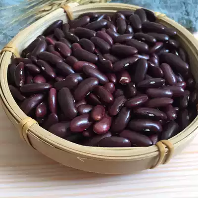Purple kidney beans 500g a catty of purple kidney beans red kidney beans red kidney beans big kidney beans whole grains big red beans gruel Rice