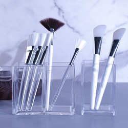 Beauty salon makeup brush storage box eyebrow pencil brush facial mask brush storage bucket cart storage bucket transparent acrylic