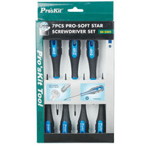 Taiwanese Treasure SD-2302 Original Imported Bicolor Soft Shank Screwdriver Group Screwdriver Suit (T-Type 7 sub-groups)