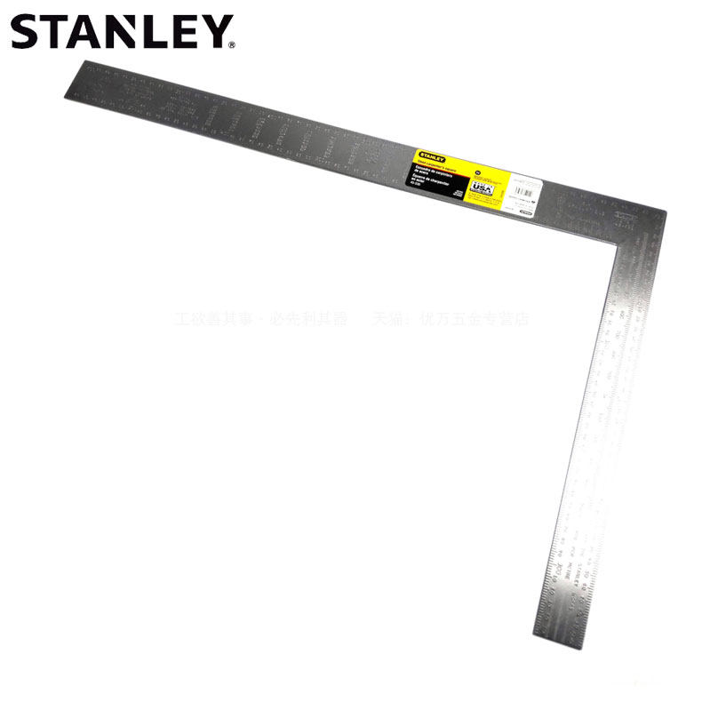Stanley imported steel square ruler 90 metric ruler 600×400mm45-530 factory direct sales