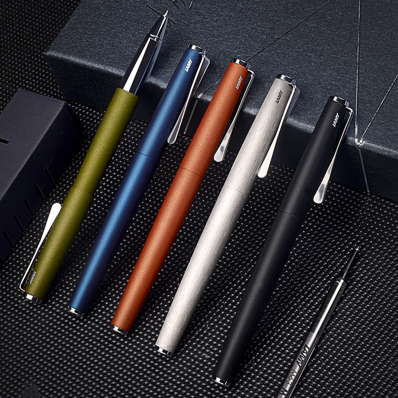 LAMY Germany Lingmeibao ballpoint pen performance studio interpretation of metal frosted signature pen Empire blue office water-based pen